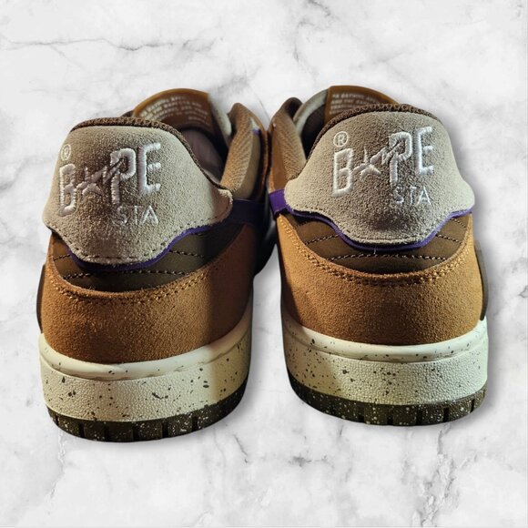 men's bape Sk8 Sta #7 M2 sneakers 'Outdoor Pack - size 10 - Brown Purple - Picture 3 of 8